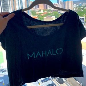 Blue Hawaii Mahalo Crop Top